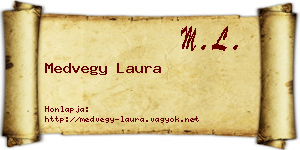 Medvegy Laura névjegykártya